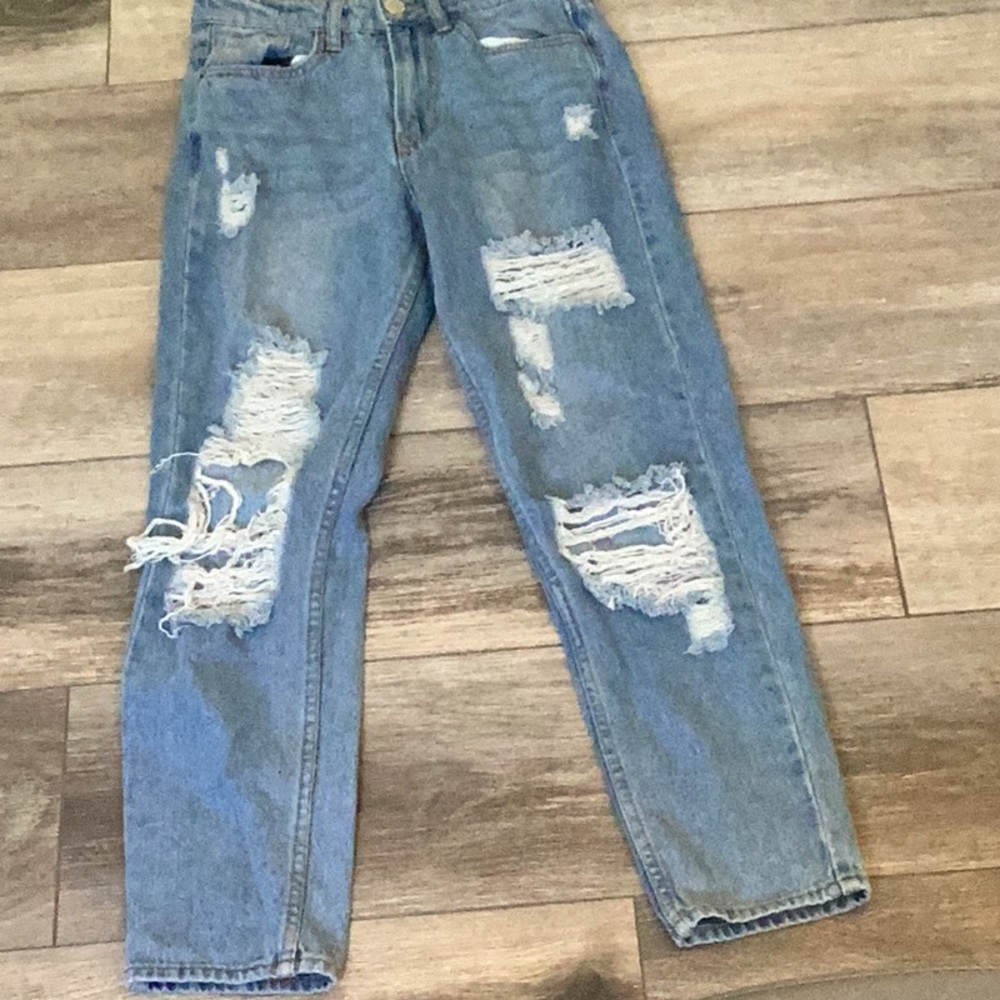 Denim mom jeans